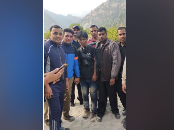 Police team with Nepalese drug peddler who was arrested on Thursday. (Photo/ANI)