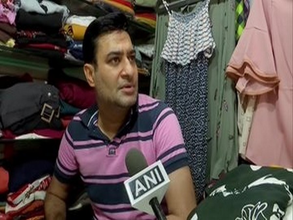 A shopkeeper in Patel market in Chandigarh.