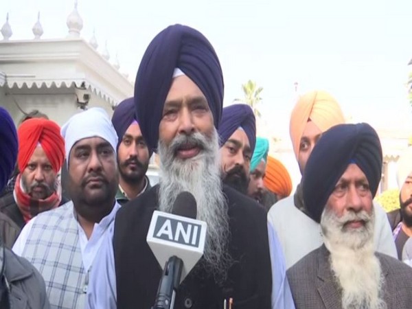 Prem Singh Chandumajra in Amritsar. (ANI/photo)