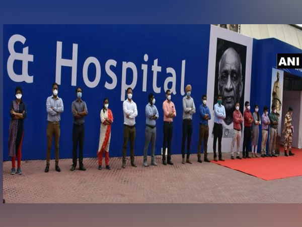 A visual from the Sardar Patel COVID Care Centre and Hospital in Chattarpur.