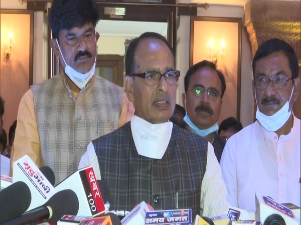 Madhya Pradesh Chief Minister Shivraj Singh Chouhan speaking to reporters in Bhopal on Thursday. (Photo/ANI)