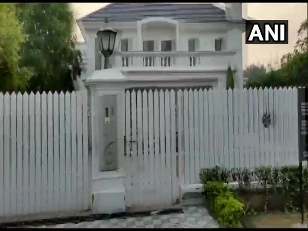 A visual of the property sealed by the ED in Panchkula, Haryana.