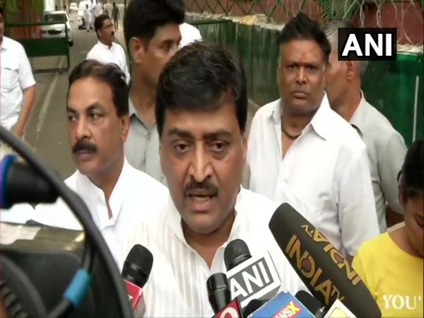 Maharashtra Congress Chief and former chief minister Ashok Chavan speaking to reporters in New Delhi on Saturday.
