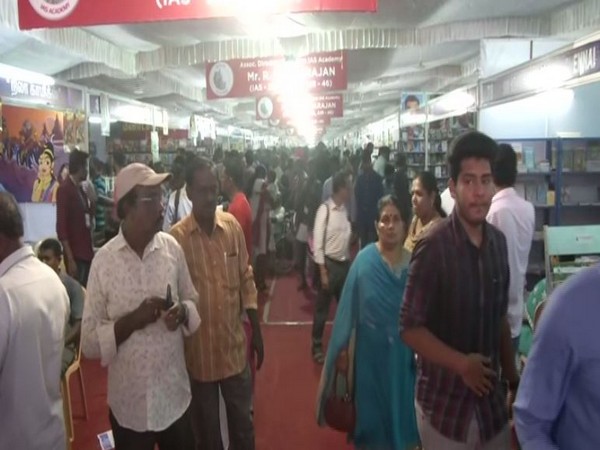 Bibilophiles at the Chennai Book Fair (Photo/ANI)