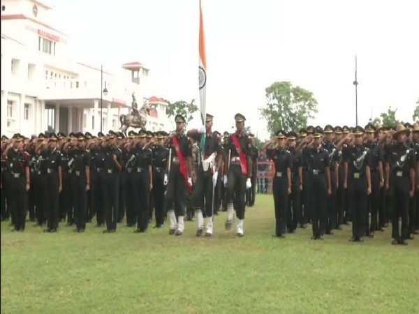 Passing out parade being held at the Officers Training Academy in Chennai on Saturday (Photo/ANI)