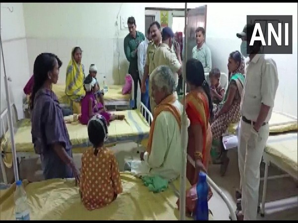 Children who sustained injuries at the Anganwadi undergoing treatment in hospital.