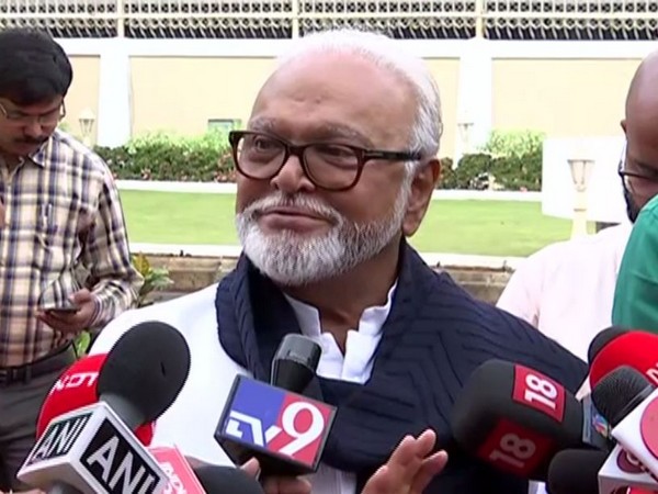 NCP leader Chhagan Bhujbal speaking to media in Mumbai on Saturday. (Photo/ANI)