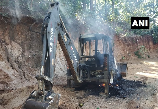 A visual from the spot of incident in Surguja, Chhattisgarh on Monday. 