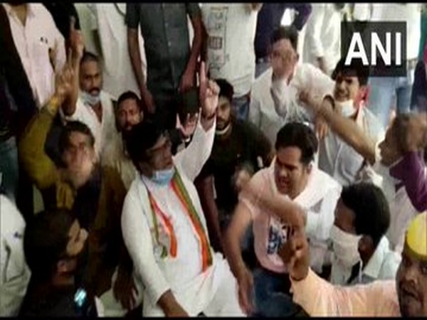 A visual from protest in Chhattisgarh. 