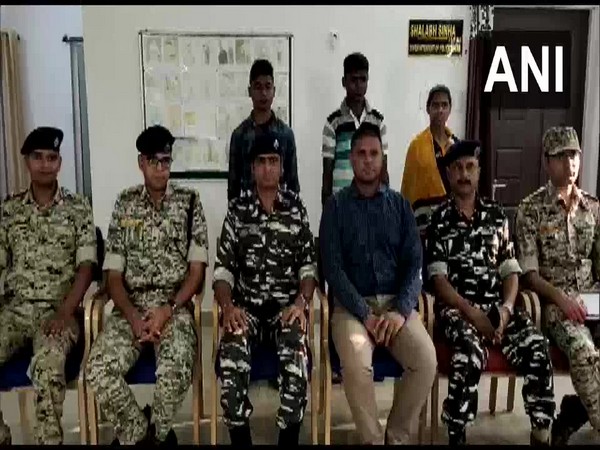 Three Naxals surrendered in Chhattisgarh. Photo/ANI