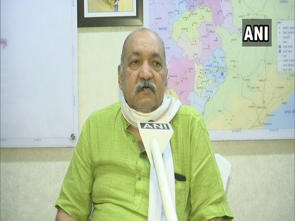 Chhattisgarh Agriculture Minister Ravindra Choubey speaking to ANI in Raipur on Friday. (Photo/ANI)