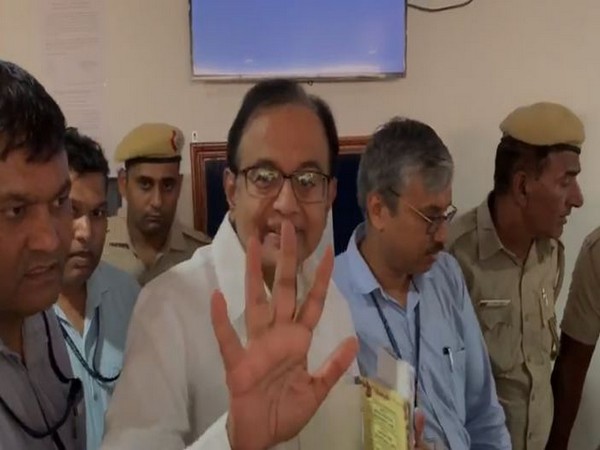 Congress P Chidambaram inside CBI court in Rouse Avenue, New Delhi on Tuesday.