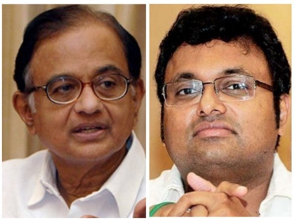 Congress leader P Chidambaram and his son Karti Chidambaram (File photo)