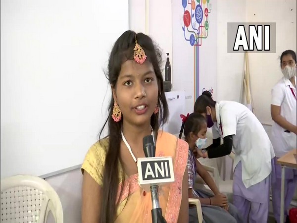 A child gets vaccinated in Ahmedabad (Photo/ANI)