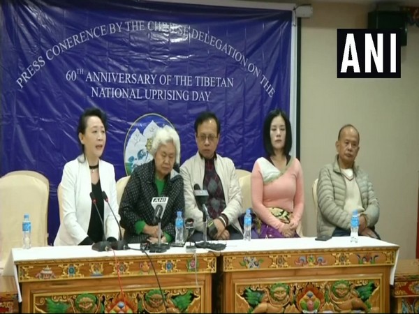 The Chinese delegates in Dharamshala on the occasion of the 60th anniversary of the Tibetan National Uprising day