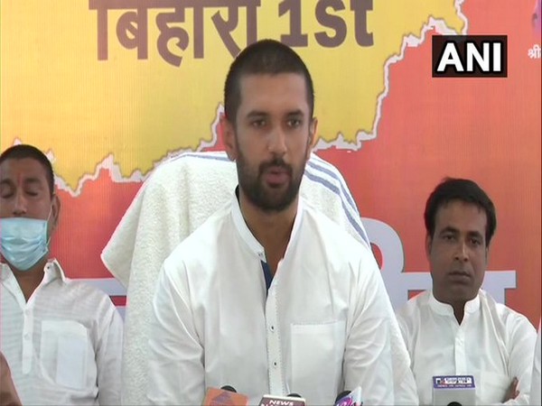  Lok Janshakti Party (LJP) chief Chirag Paswan (File Photo/ANI)