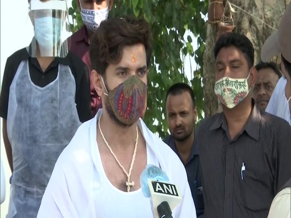 LJP leader Chirag Paswan speaking to ANI on Sunday. [Photo/ANI]