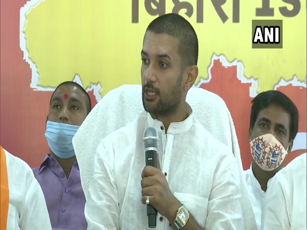 LJP leader Chirag Paswan. (Photo/ANI)