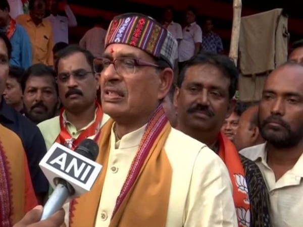 Shivraj Singh Chouhan talking to ANI at Bhubaneswar on Saturday 