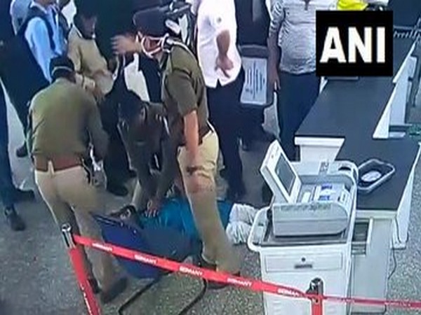 Two CISF personnel saved the life of a passenger by giving him CPR at Kolkata Airport on Saturday. Photo/ANI