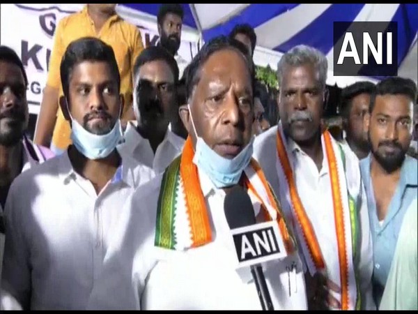 Puducherry Chief Minister V Narayanasamy.