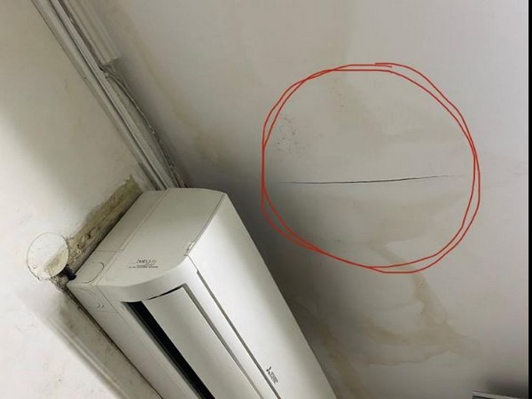 Two days after the repair work started, the roof of his toilet also collapsed. (Photo: ANI)