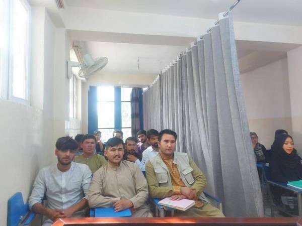 Partition in University classrooms. (Photo Credit - Twitter/Pajhwok Afghan News)