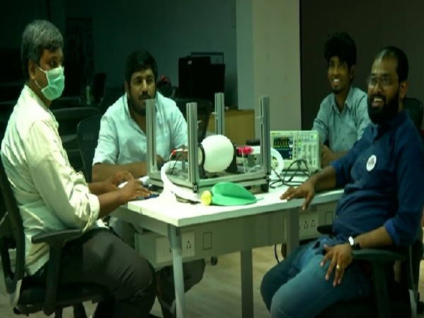 Team members that developed the ventilators in Coimbatore, Tamil Nadu.