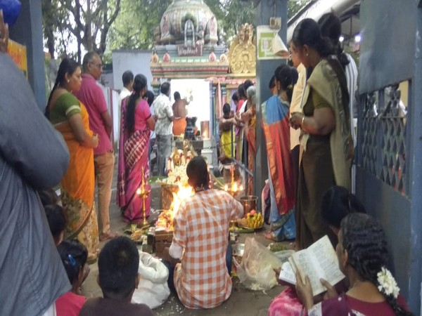 Visual from the 'yagna' in Coimbatore. 