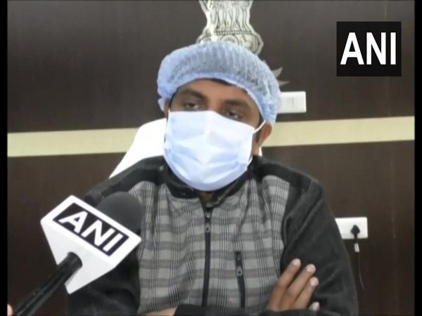 Gwalior District Collector Kaushlendra Vikram Singh speaking to ANI on Wednesday. (Photo/ANI)