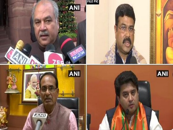 BJP Leaders Narendra Singh Tomar, Dharmendra Pradhan, Shivraj Singh Chauhan, Jyotiraditya Scindia. (File Photo)