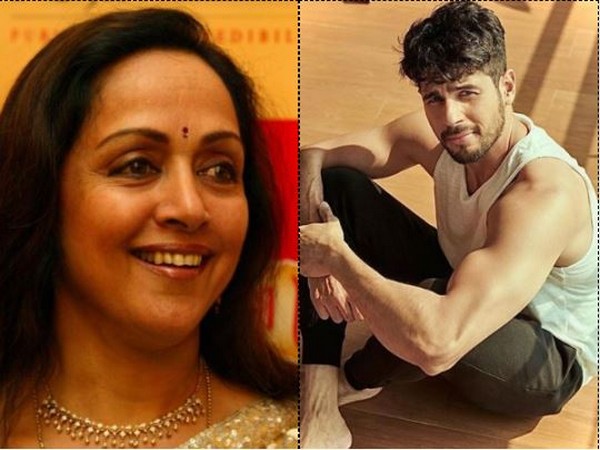 Hema Malini and Sidharth Malhotra (Image courtesy: Instagram)