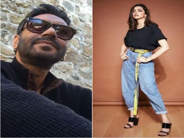 Ajay Devgn and Deepika Padukone
