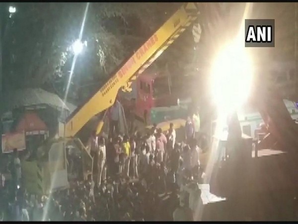 Rescue operation underway at building collapse site in Dharwad, Karnataka