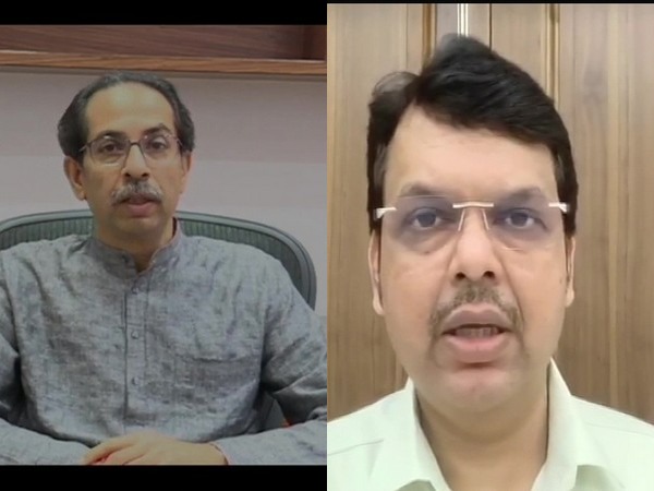 Maharashtra CM Uddhav Thackeray (left) and BJP leader Devendra Fadnavis (right). Photo/ANI