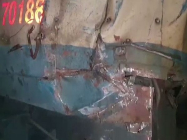 Goods train collided with oil tanker in Mathura on Sunday 