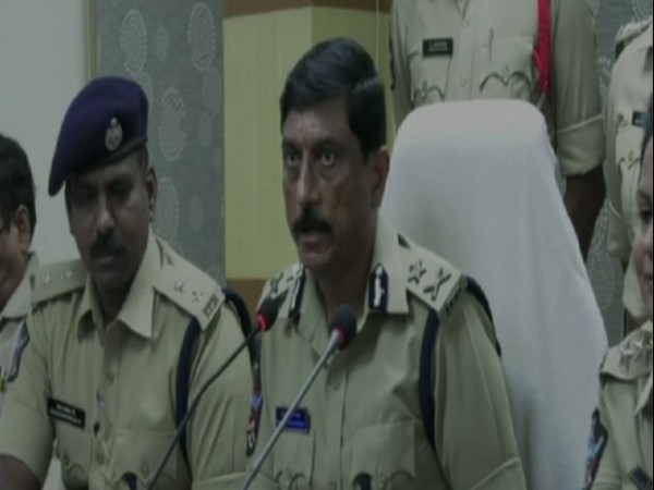 Visakhapatnam Police Commissioner RK Meena in a press conference. Photo/ANI