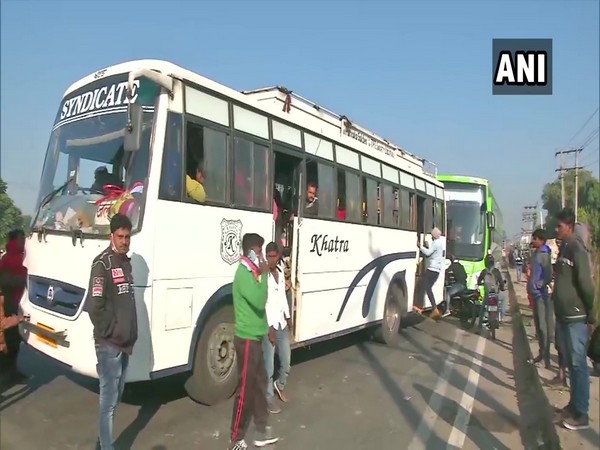 Amid the 'Delhi chalo' farmer's protest march, commuters headed towards the national capital are facing problems after getting stuck on Delhi-Panipat Highway.