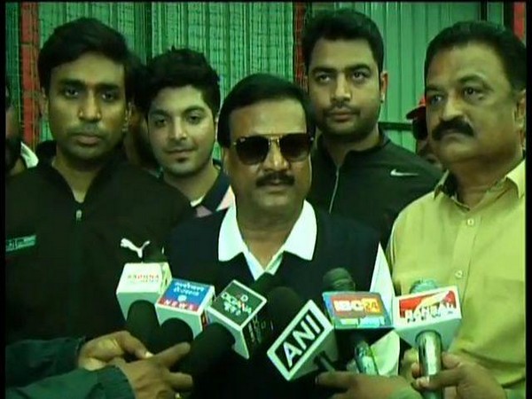 Former Madhya Pradesh Minister and Congress leader Sajjan Singh Verma speaking to media in Indore on Sunday. (Photo/ANI)