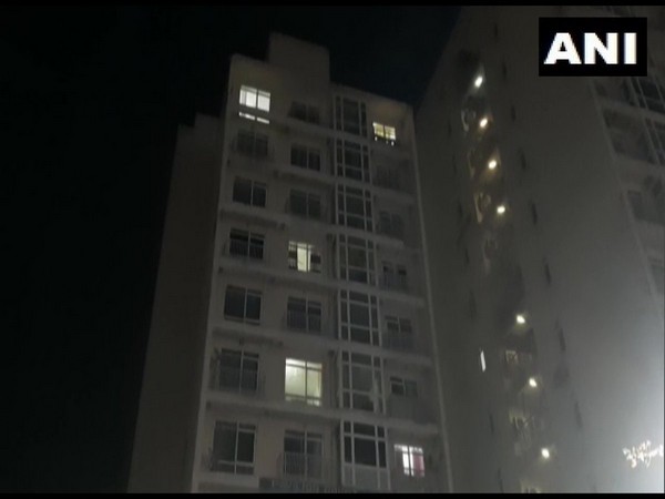 Visual of the woman's housing society in Noida. 