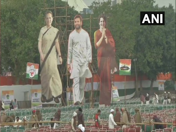 Visual from the Ramlila Maidan in New Delhi on Saturday. 