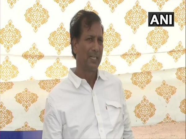 Congress MLA Rajendra Guda speaking to media in Jaipur, Rajasthan on Sunday. [Photo/ANI]