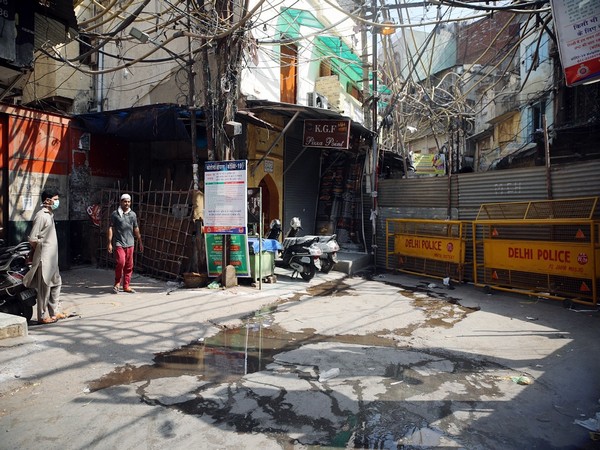 A containment zone in Delhi.