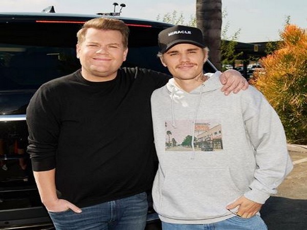 Beiber with James Corden (Picture Courtesy: Instagram)  