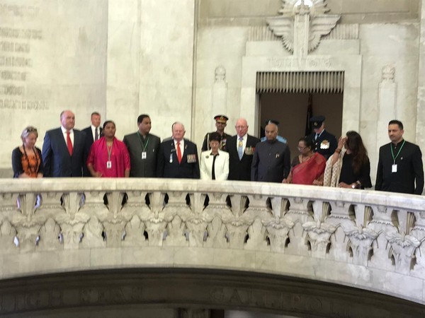 Dignitaries at the ANZAC Memorial in Sydney. Photo/ANI