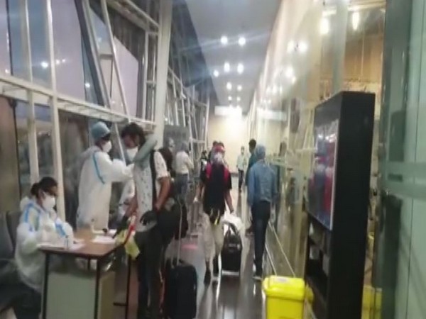 Visuals from Devi Ahilya Bai Holkar Airport, Indore. Photo/ANI