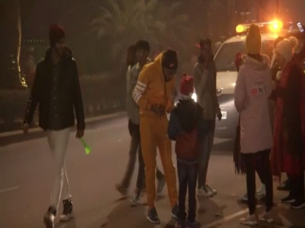 People thronged to Connaught Place to celebrate New Year 2020