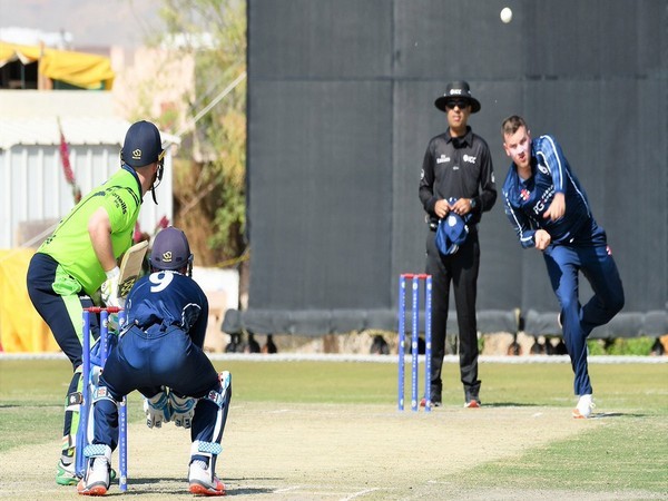 Scotland and Ireland in action (Courtesy- Cricket Scotland Twitter)