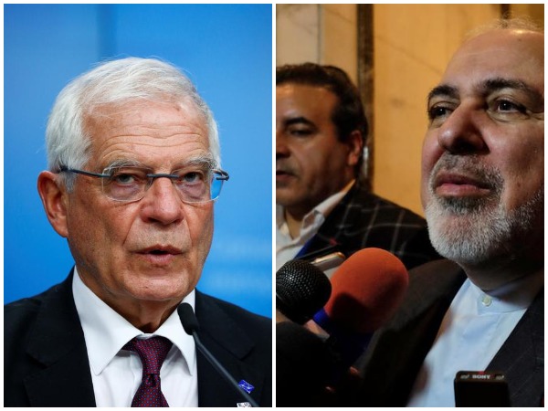 High Representative of the European Union Josep Borrell and Iranian Foreign Minister Javad Zarif 
