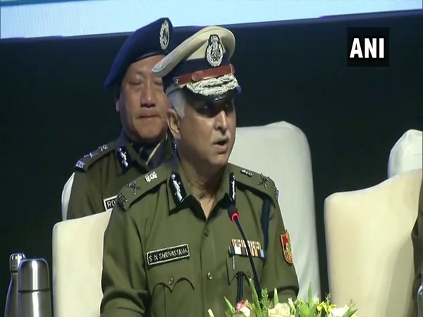 Delhi Police Chief SN Srivastava during a press conference on Friday. (Photo/ANI)